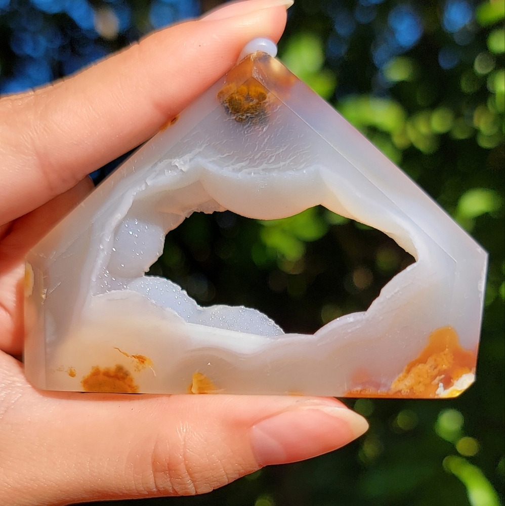 NEW 2.125" x 3" DRUZY AGATE TOWER